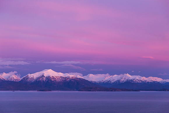 Watercolor Sunset, Homer, AK