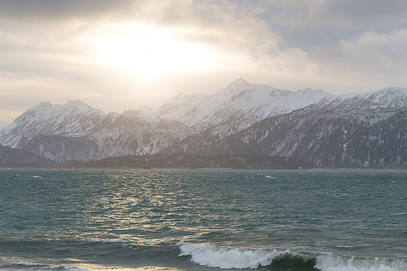 Rolling Waves on Kachemak Bay,  Homer, AK