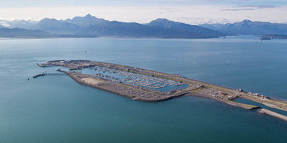 The Homer Harbor (aerial view), Homer, AK